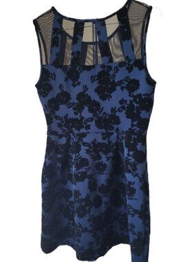 Sweet Storm Floral Velour Mini Dress